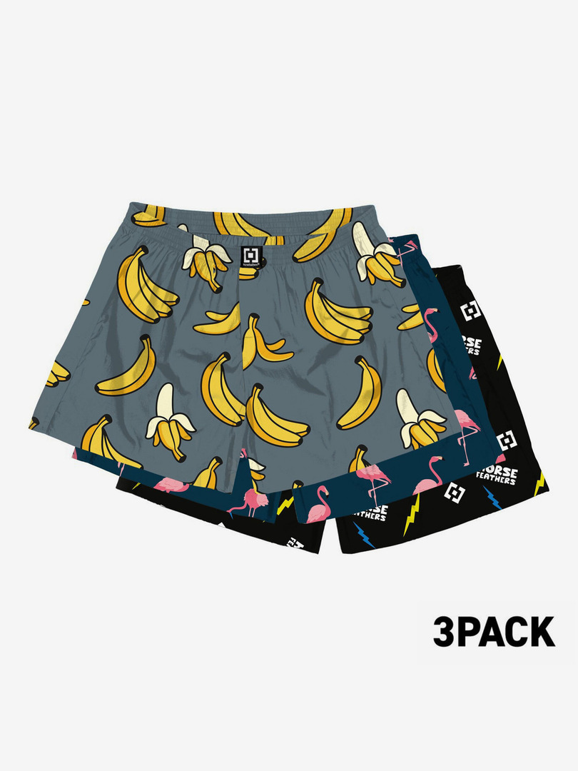 Manny Trenýrky 3 ks Horsefeathers | Šedá | Pánské | XXL