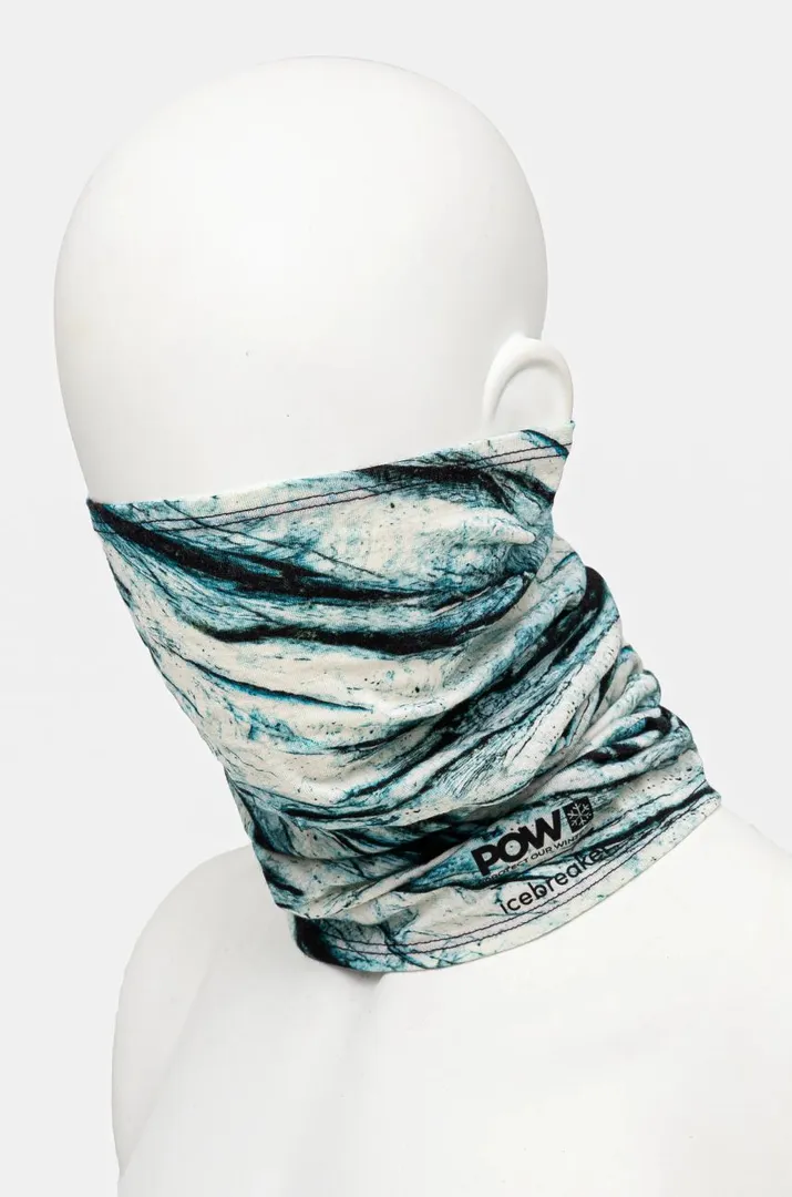 Nákrčník Icebreaker Icebreaker x Protect Our Winters modrá barva, vzorovaný, IB0A574B03P1