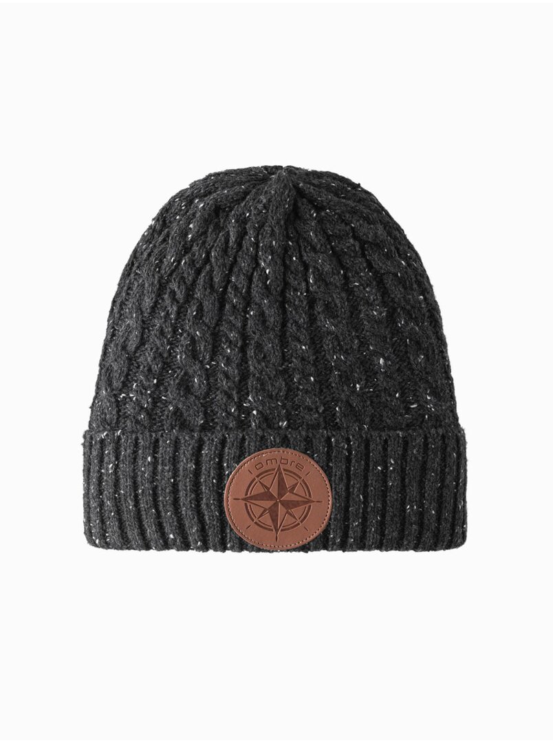 Pánská čepice s kulatou nášivkou Ombre Clothing