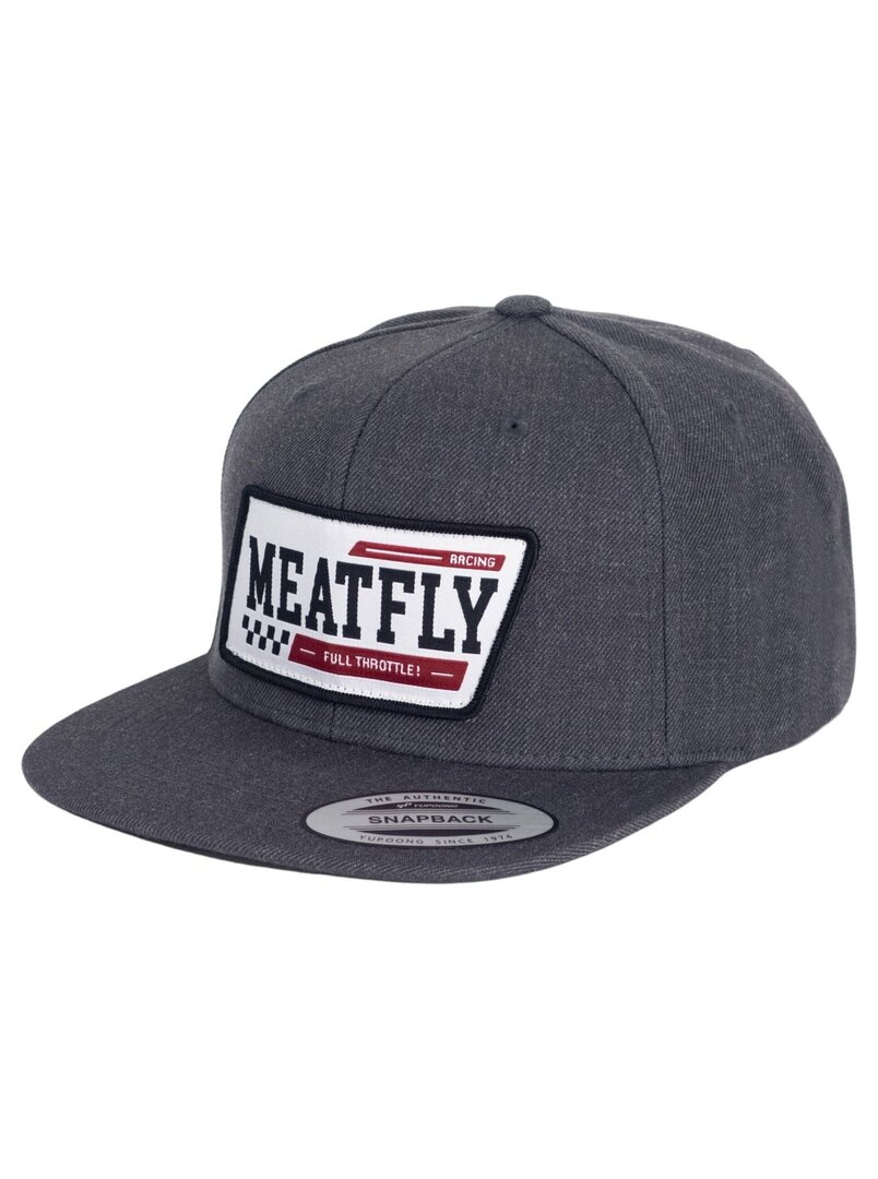 Meatfly kšiltovka Hornet Snapback Racing Dark Grey | Šedá | Velikost