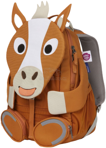 Dětský batoh do školky Affenzahn Large Friend Horse - brown