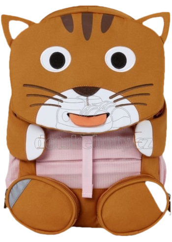 Dětský batoh do školky Affenzahn Large Friend Cat - brown