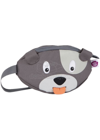 Dětská ledvinka Affenzahn Hip-Bag - Dog David - grey