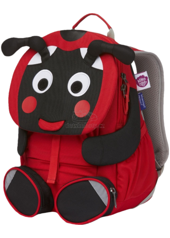 Dětský batoh do školky Affenzahn Large Friend Ladybird - red
