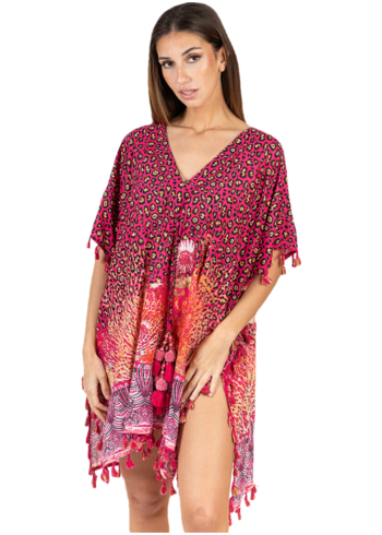Isla Bonita By Sigris  Kaftan  Růžová