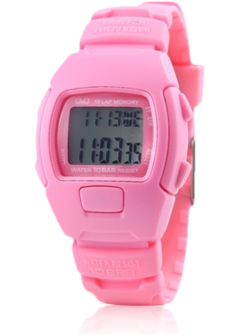 Digitální dívčí hodinky Q&Q LAC3J118Y