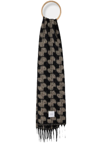 Vlněná šála Patou černá barva, AC0720198