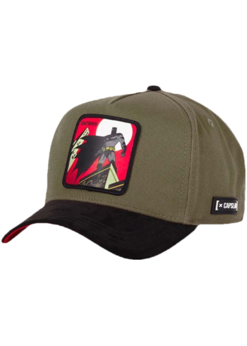 Kšiltovka Capslab x DC Comics šedá barva, s aplikací, CL/DC7/1/CT/KNI CL.DC7.1.CT.KNI
