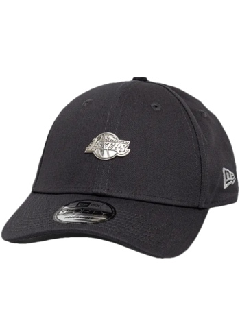 Bavlněná baseballová čepice New Era LOS ANGELES LAKERS šedá barva, s aplikací, 60565152