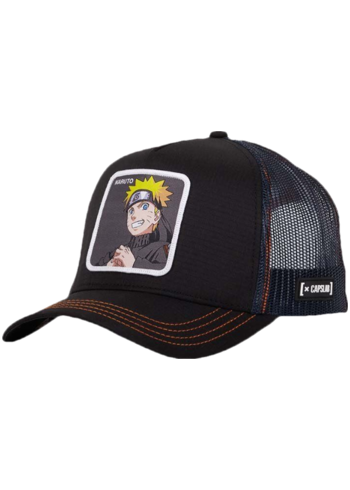 Kšiltovka Capslab x Naruto černá barva, s aplikací, CL/NS3/1/PCT/GRP CL.NS3.1.PCT.GRP