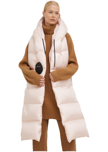 Péřová šála MMC STUDIO růžová barva COMET.BASIC