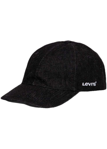Bavlněná baseballová čepice Levi's černá barva D7589.0005