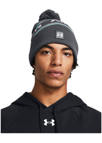 Čepice Under Armour Men'S Halftime Pom Beanie Pitch Gray