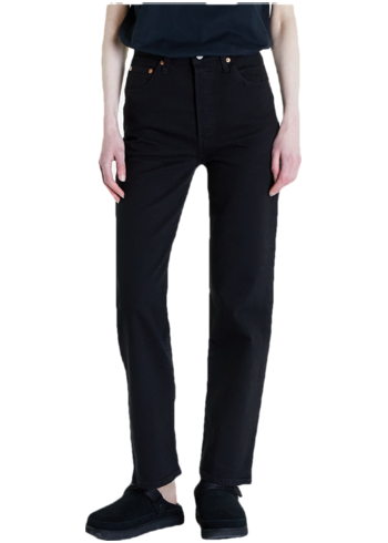 Dámské džíny Levi's® Ribcage Straight Ankle Jeans Black