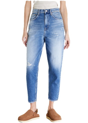Dámské džíny Tommy Jeans Mom Jean Ultra High Tapered Jeans Denim Medium