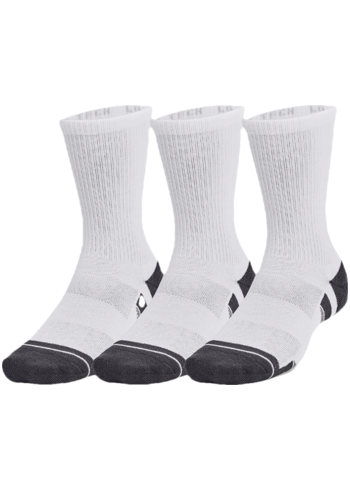 Pánské ponožky Under Armour Performance Tech 3-Pack Crew White