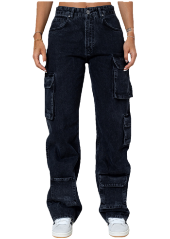 Dámské džíny Don Lemme Jeans Cargochic Dark Grey