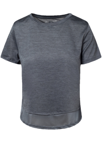 Šedé dámské tričko Under Armour UA Tech Vent SS-BLK