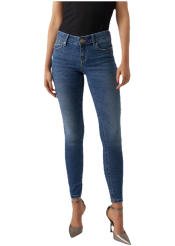 Modré dámské skinny fit džíny VERO MODA Robyn