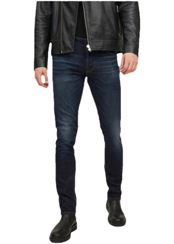 Tmavě modré pánské slim fit džíny Jack & Jones Glenn