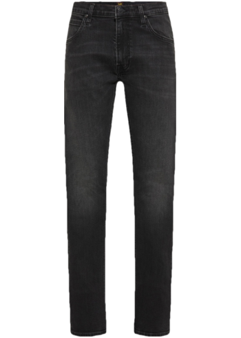 Černé pánské straight fit džíny Lee