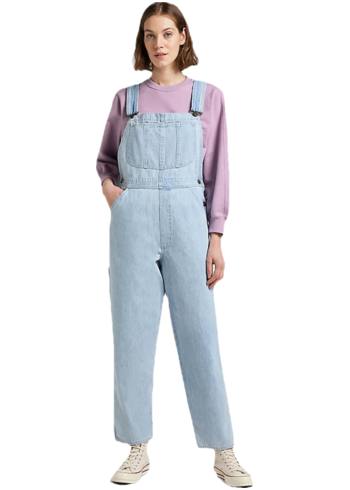 Světlé modré dámské džínové kalhoty s laclem Lee