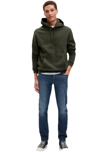 Tmavě modré pánské slim fit džíny GAP