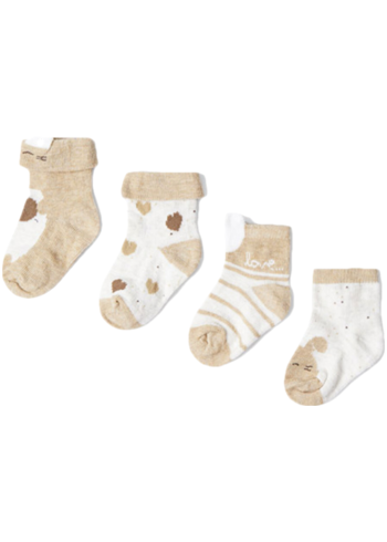 4 PACK ponožek pro miminka Mayoral Love 6 Mayoral Moda Infantil, S:A.U.