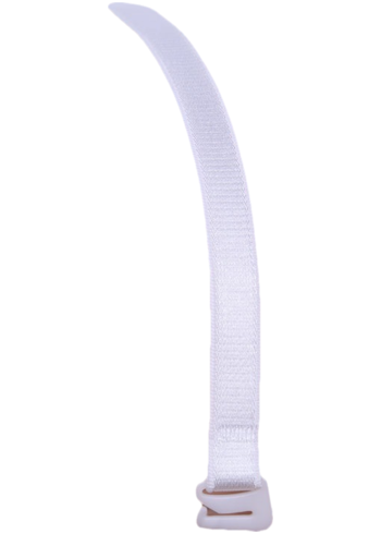 Textilní ramínka 10 mm bílá 10mm Julimex