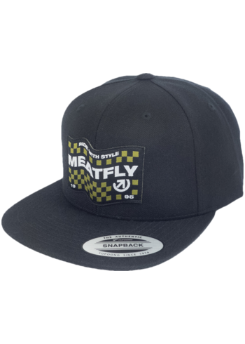 Meatfly kšiltovka Hornet Snapback Black | Černá | Velikost One Size