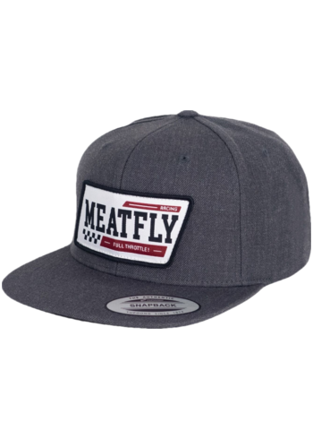 Meatfly kšiltovka Hornet Snapback Racing Dark Grey | Šedá | Velikost One Size