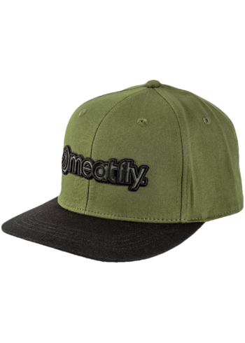 Meatfly kšiltovka Tyler Snapback Logojam Olive / Black | Černá | Velikost One Size