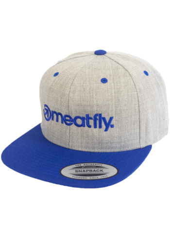 Meatfly kšiltovka Flanker Snapback Royal Blue/Grey Heather | Šedá | Velikost One Size