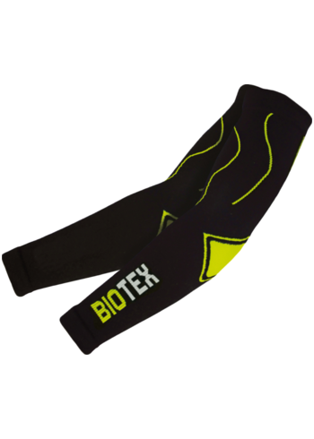 
                BIOTEX Cyklistické návleky na ruce - SEAMLESS - černá/žlutá XS-S
            