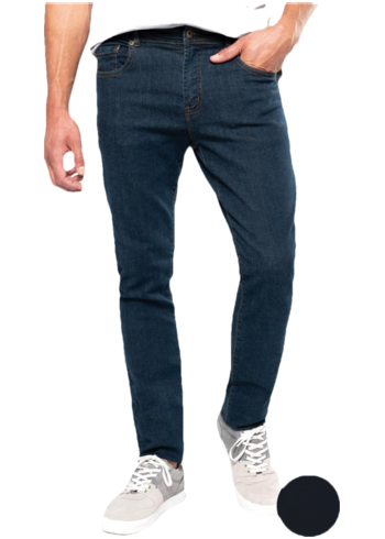 Pánské basic džíny modré Kariban - modrá onošená / 38